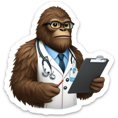 Doctor sasquatch sticker