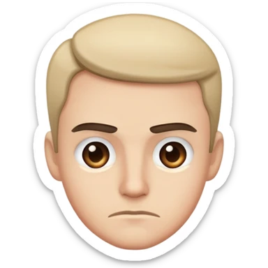 raised eyebrow with smirk sticker