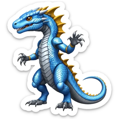  Cool Edgy Shiny Greymon-Reptile full body sticker