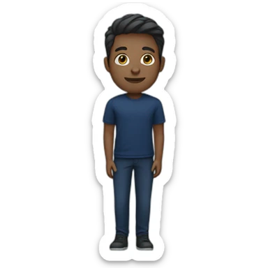 Product owner dark blue outfit sticker