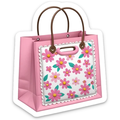 Shopping bags girly  sticker