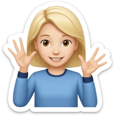 A girl teaching words..so i need a girl position like she us teaching sticker