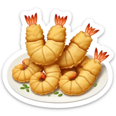 Shrimp tempura sticker