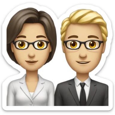 two-Colleagues-on-a-meeting-white-skin sticker