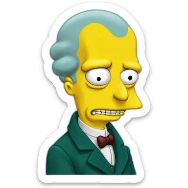 mr burns young meme sticker