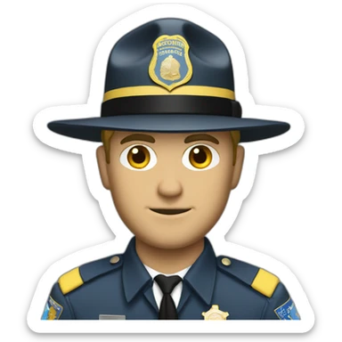Washington state trooper white man sticker