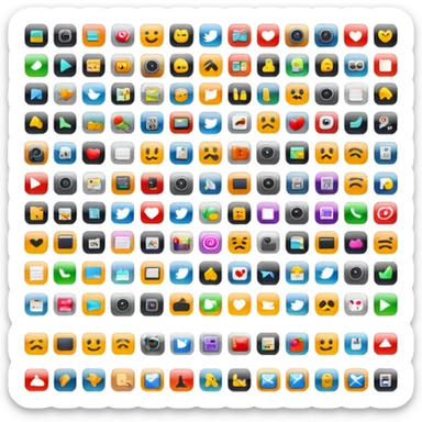 A grid of photos and videos sticker