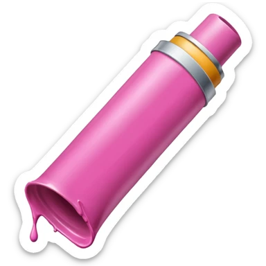 Tube de peinture rose sticker