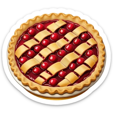 cherry pie sticker