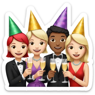 A partir de celle image cree une version pareil mais joyeux  sticker