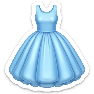 The bubble dress is typically a voluminous ball gown, designed to make Glinda look like she’s literally floating in a bubble. It features:  Pale blue or shimmering white-blue hues isolated  sticker