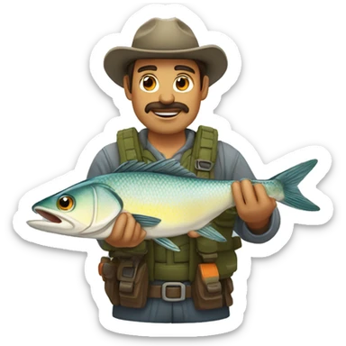 Pescador furioso  sticker