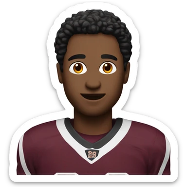 Maroon jersey number 24  sticker