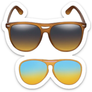 another pair of sunglasses over existing sunglasses sticker