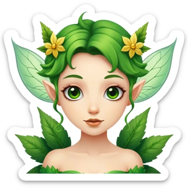 irish weed fairy sticker
