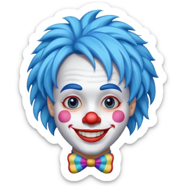 Palhaço azul sticker