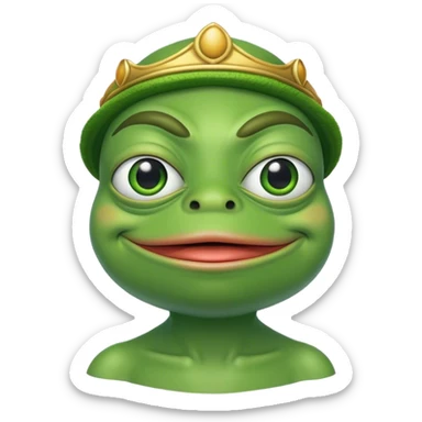 pepe the frog god m sticker