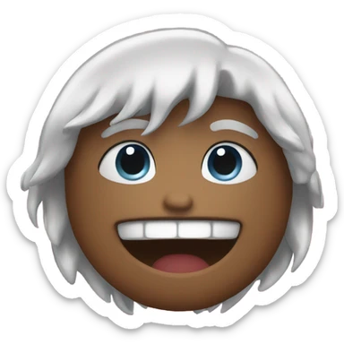 Heart eyes and drool sticker