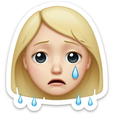 Crying emoji 😭 sticker