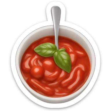 Marinara sauce sticker