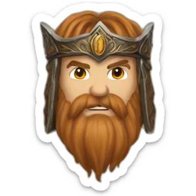 gimli lord of the ring sticker
