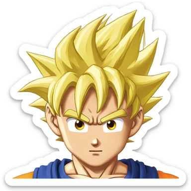 Goku sayen dragon ball sticker