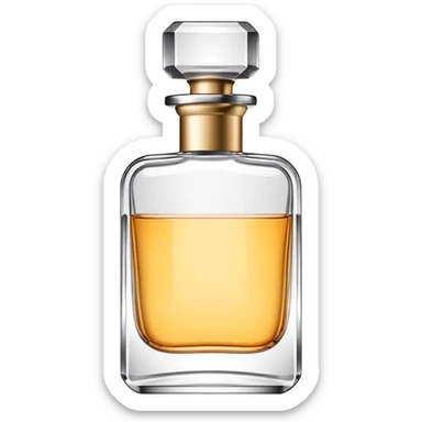 modern perfume bottle sticker