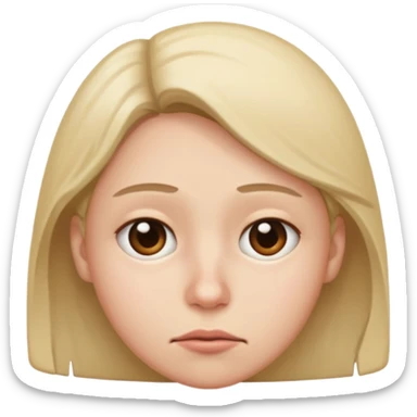 a grossed out face with a side eye sticker