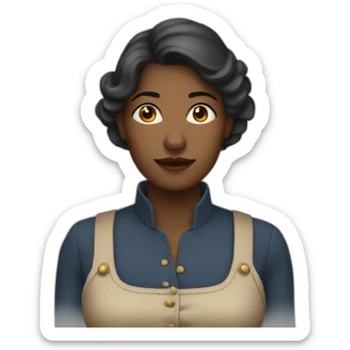 Femme habillée légèrement sticker