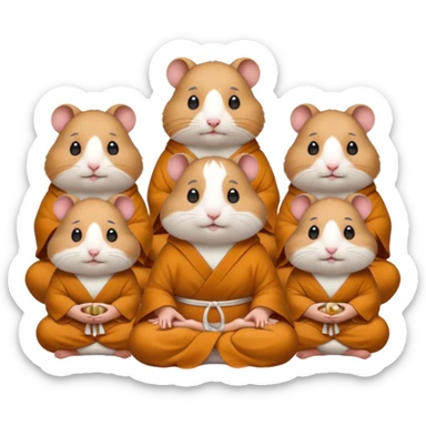 Spiritual hamster colony sticker