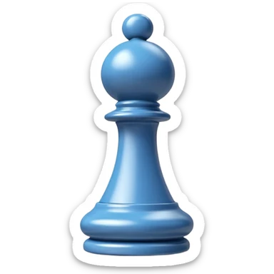 
chess pawn piece object, 3D cartoon, glossy material, soft shadow, mobile game icon style, centered, clean background, no text, no watermark
 sticker