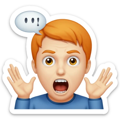 someone screaming charlie charlie kirky in a text bubble sticker