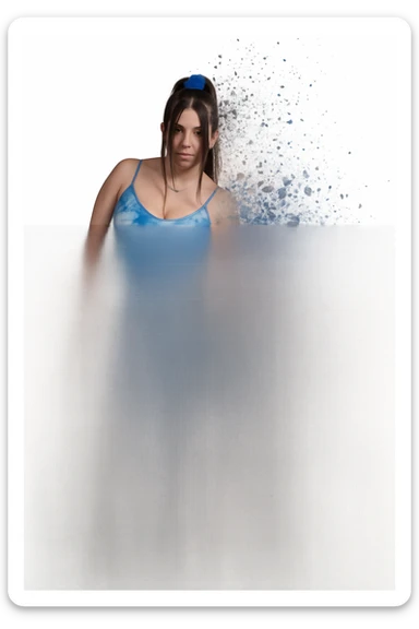 corpo come se si stesse sgretolando come se fosse rotto sticker