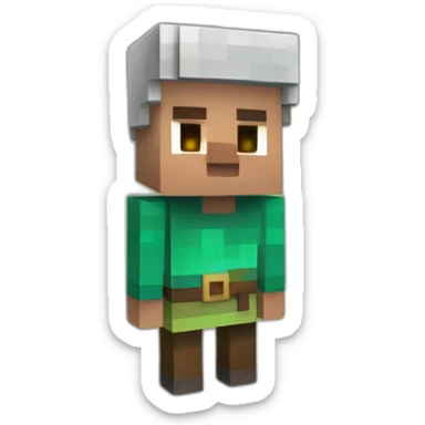 Minecraft villager sticker