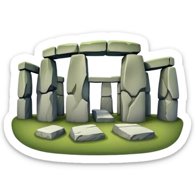 Cinematic Realistic Stonehenge Emoji sticker