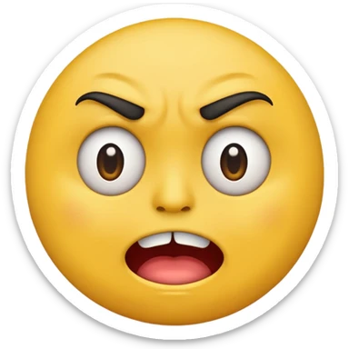 Disgust emoji sticker
