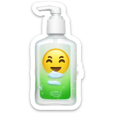 hand sanitizer sticker