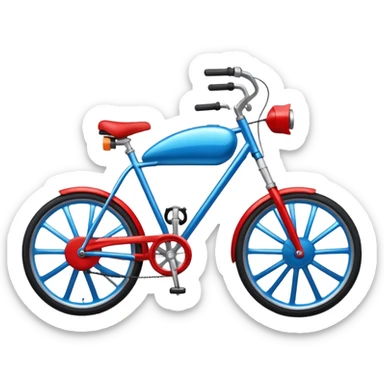 a bike next to other bike sticker