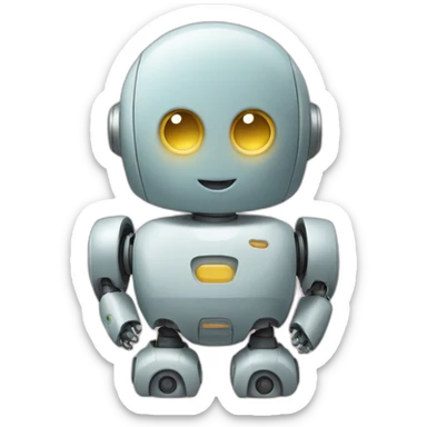Baby robot sticker