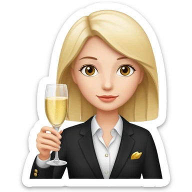 marketing agent with glass sticker