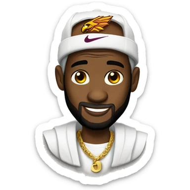 LeBron James dressed as pater griffin sticker