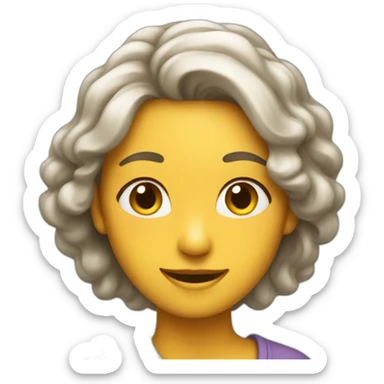 A woman who is satisfied sticker