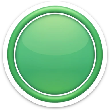 Direction in green circle  sticker