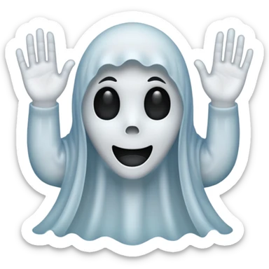 Manos de Emoji de fantasma  sticker