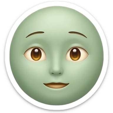 Minimal wellness emoji representing tighter skin and firmness,
subtle lifting effect, smooth contours, calm and natural,
no beauty or cosmetic symbols, soft sage green color palette sticker