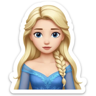 Create a modern Elsa from Frozen. sticker