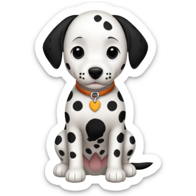 Dalmatian dog sticker