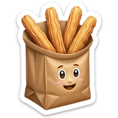 churros dans un paquet sticker
