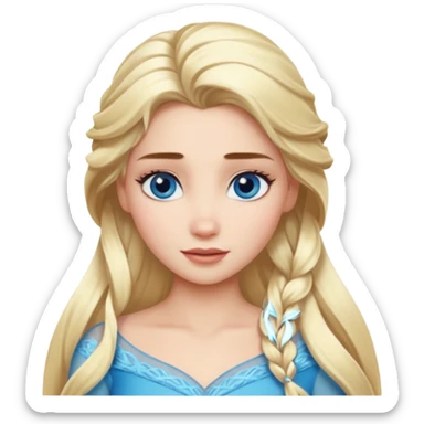 Create a modern Elsa from Frozen. sticker