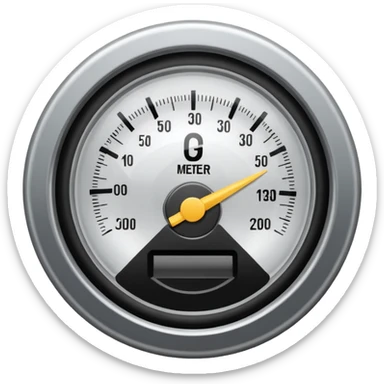 a meter gauge sticker